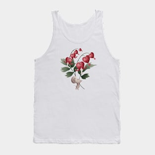 Mr Mouse carrying bleeding heart flower Tank Top